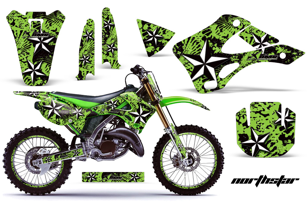 Kawasaki KX125 KX250 99-02 Graphics Kit NS G NPs